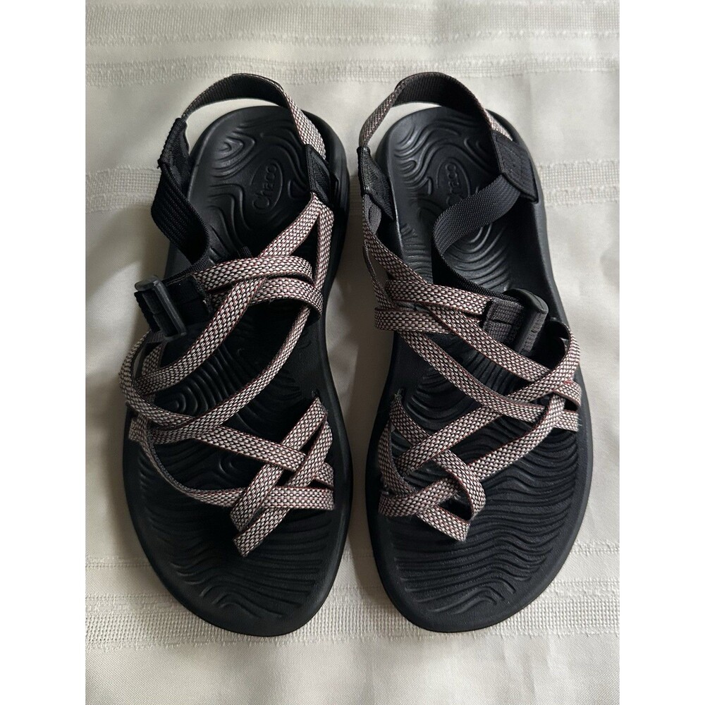 Chaco ZX/2 Cloud Women Sandals Size W.8 Geometric Strappy Hiking Shoes Toe Loop